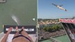Red Bull Cliff Diving La Rochelle 2016 : ce plongeur de l'extrême saute de 28 mètres de haut avec une caméra embarquée