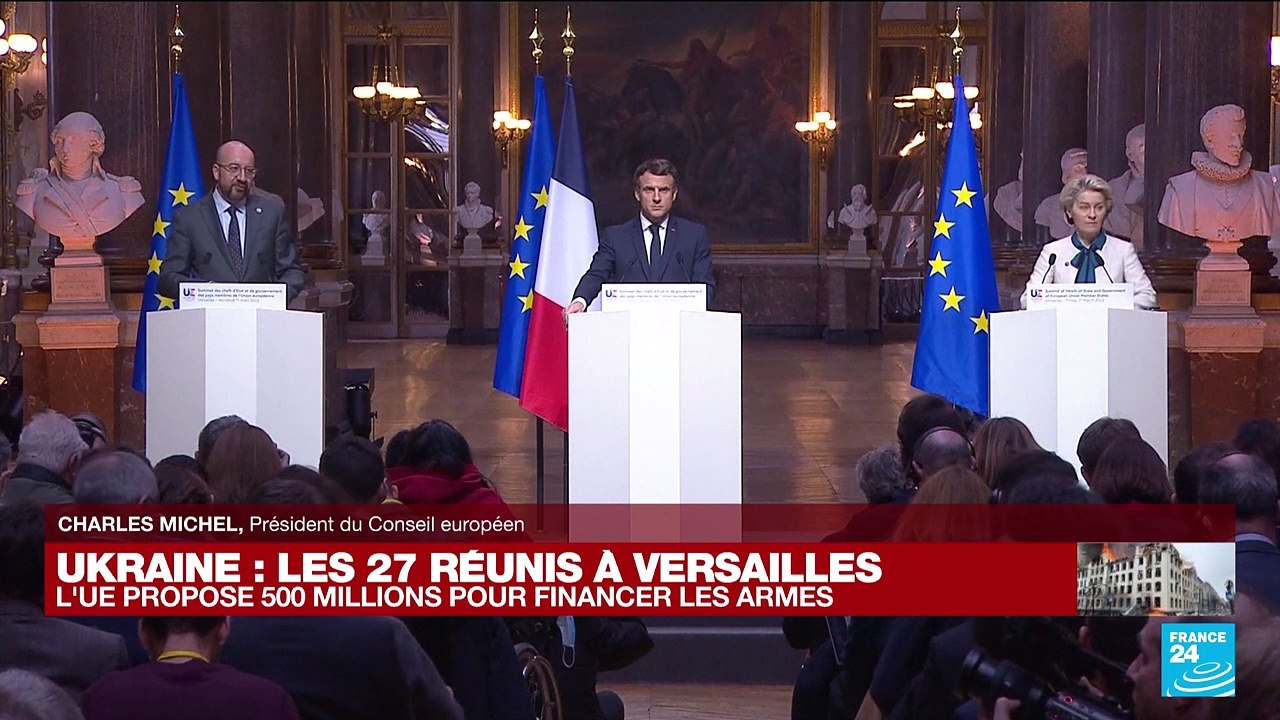 REPLAY :  Conférence de presse du sommet de Versailles