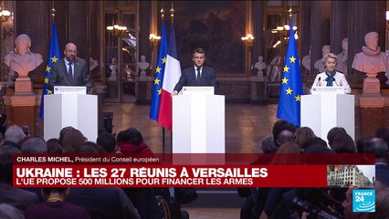 REPLAY :  Conférence de presse du sommet de Versailles