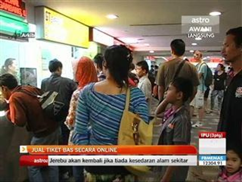 Jual tiket bas secara online