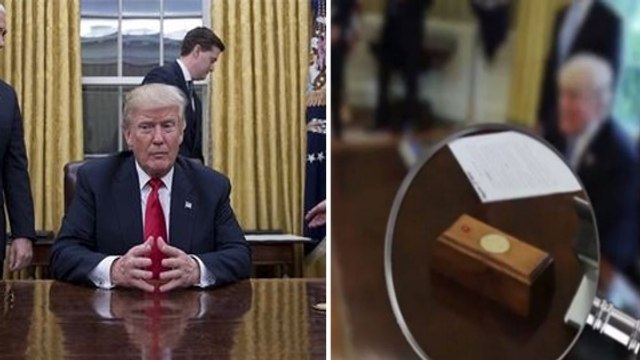 Donald Trump a un bouton pour qu'on lui serve du... coca