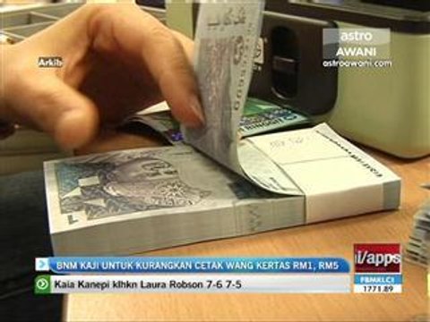 BNM kaji untuk kurangkan cetak wang kertas