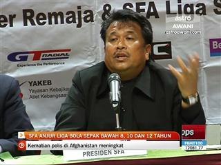 SFA anjur Liga Bola Sepak bawah 8, 10 dah 12 tahun