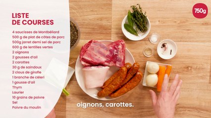 La meilleure façon de faire un petit salé aux lentilles
