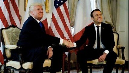 Emmanuel Macron : sa poignée de main avec Donald Trump a fait couler beaucoup d'encre aux États-Unis
