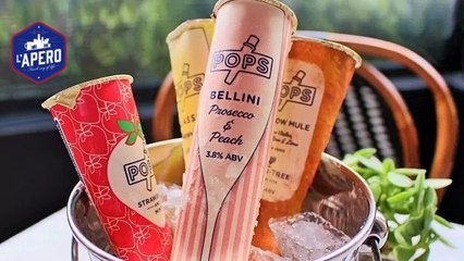Prosecco Bellini : une glace à l’eau au goût de prosecco
