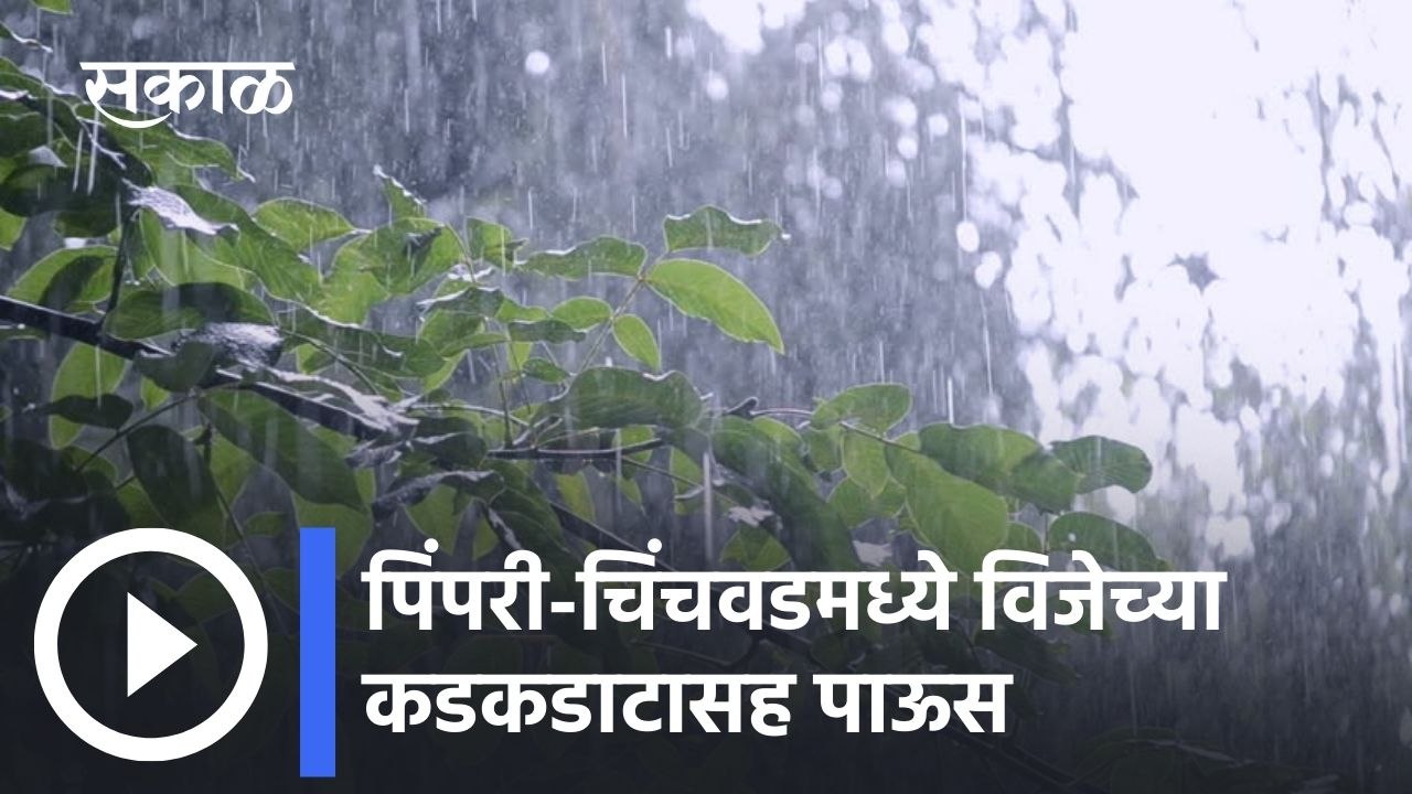 Pimpri Chinchwad: पिंपरी-चिंचवडमध्ये विजेच्या कडकडाटासह पाऊस