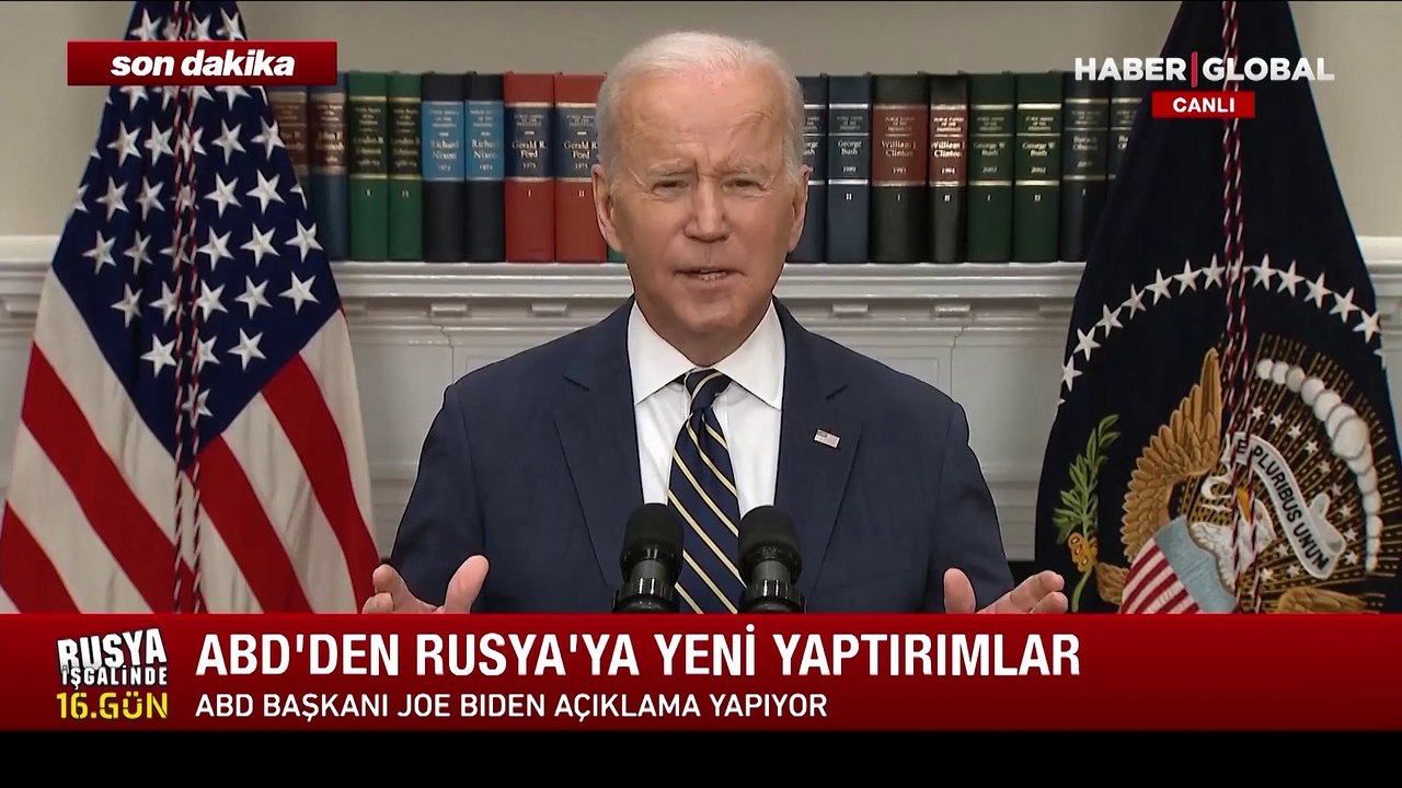 Son dakika ABD Başkanı Biden: Rusya'nın ticarette en çok tercih edilen ulus statüsünü iptal edeceğiz