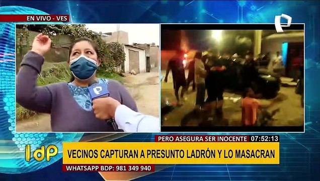 VES: Vecinos capturan a presunto ladrón y casi lo linchan