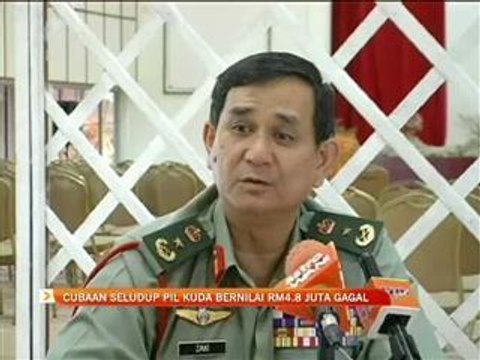 Cubaan seludup pil kuda RM4.8 juta gagal