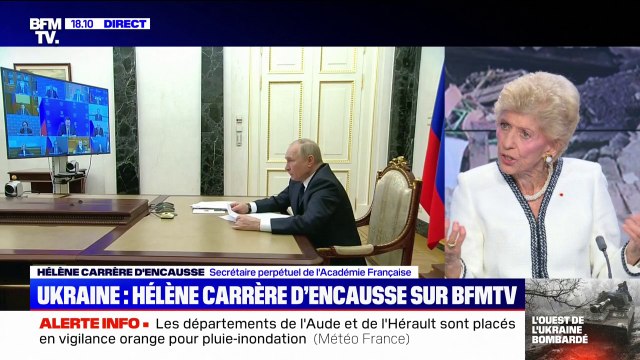 Hélène Carrère d’Encausse: La Russie est sortie en lambeaux de la dissolution de l'Union soviétique (...) et personne n'a essayé d'aider ce pays à sortir du désastre