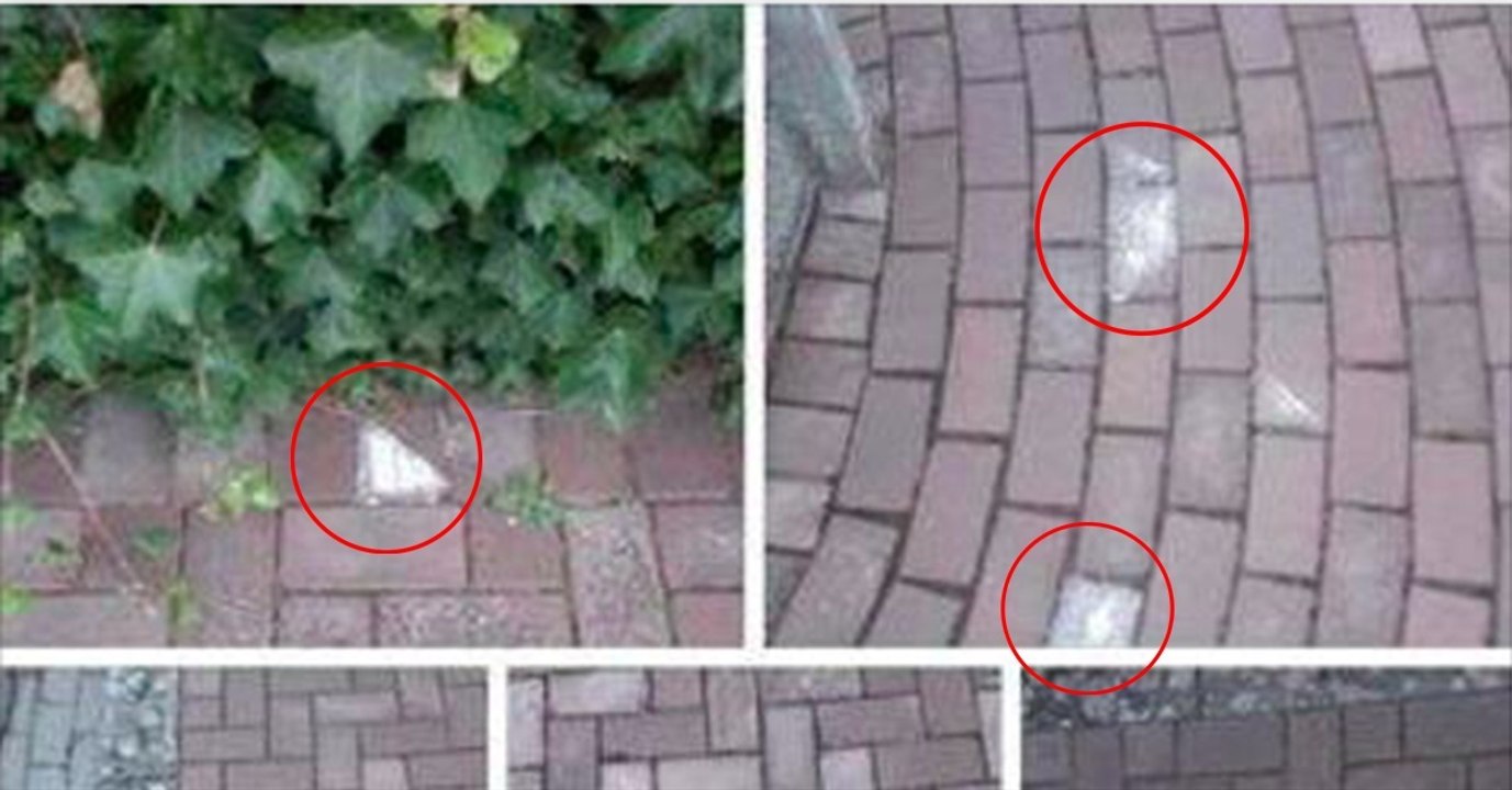 Attention si vous voyez des pavés blanchis près de chez vous !