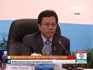 Pindaan Akta Orang Asli kini di peringkat akhir