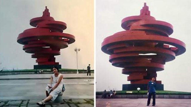 Un homme se découvre à l'arrière-plan d'une photo de sa femme... 11 ans avant leur rencontre