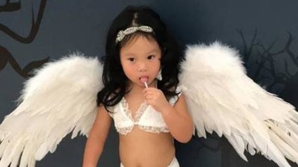 Une maman scandalise en déguisant sa petite fille en mannequin lingerie