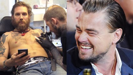 Après un pari perdu, Tom Hardy se fait tatouer le biceps en hommage à Leonardo DiCaprio
