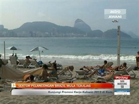 Sektor pelancongan Brazil mula terjejas