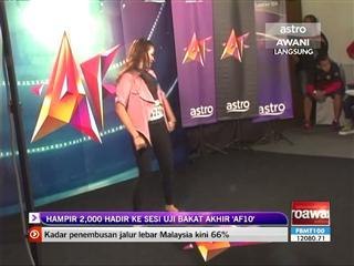 Hampir 2,000 hadir ke sesi uji bakat AF10