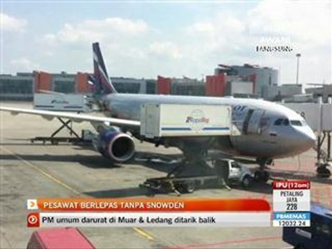 Pesawat berlepas tanpa Snowden