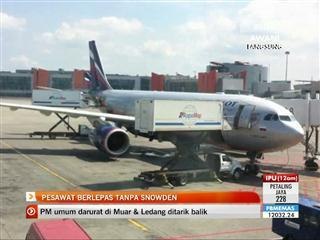 Pesawat berlepas tanpa Snowden