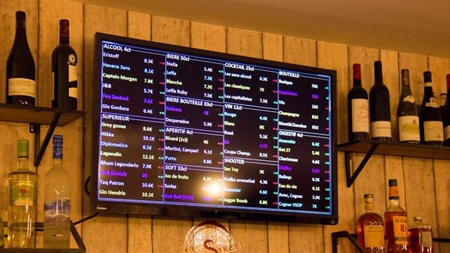 Le wall street bar, le bar où le prix des verres change au fur et à mesure de la soirée