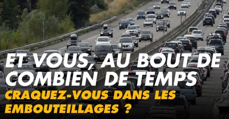 82% des Français craquent au bout de 30 minutes dans les embouteillages