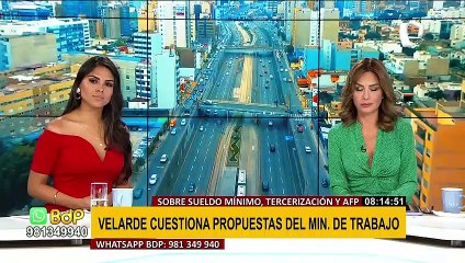 Julio Velarde lanzó duras críticas a las tres medidas de la ministra de Trabajo: "absurdo"