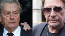 Johnny Hallyday aux obsèques de Mireille Darc : son geste bouleversant envers Alain Delon, 