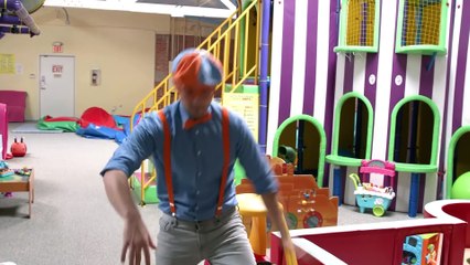 Blippi visita el Patio de Juegos Cubierto Funtastic Playtorium  | aprende con Blippi | part 2