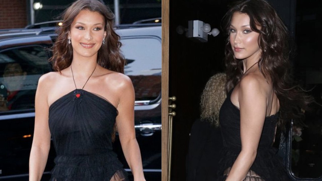 Bella Hadid : en robe transparente, elle dévoile sa culotte à New York