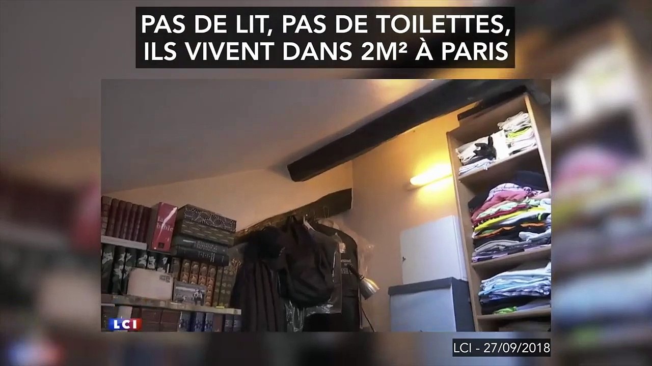 Ils vivent dans 2m² à Paris, sans douche ni toilettes