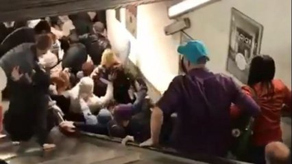 VIDEO - Rome : un escalator s'effondre dans une station de métro et fait une vingtaine de blessés