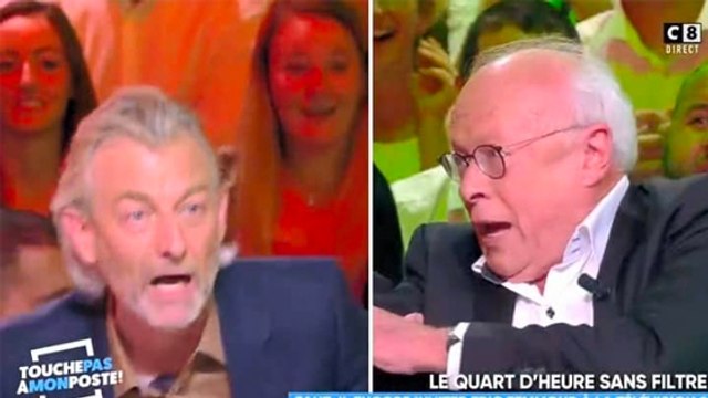 Tu fermes ta grande gueule de con : Gilles Verdez et André Bercoff se clashent fortement sur le plateau de TPMP