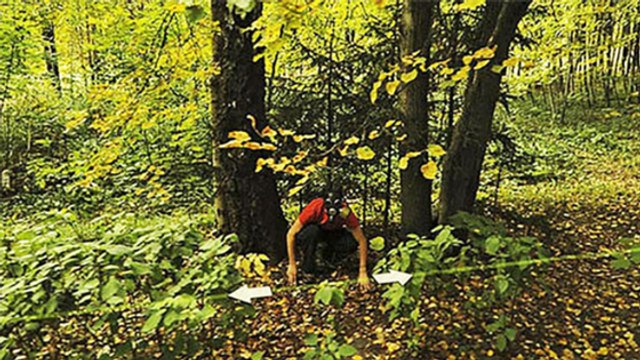 Google Maps : le mystère de l'homme au masque à gaz en pleine forêt