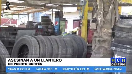 ¡Empleado de llantera muere a manos de criminales en Puerto Cortés!