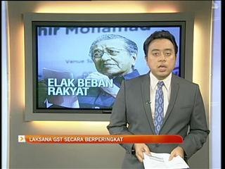 'Laksana GST secara berperingkat' - Tun M