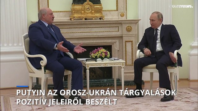 Putyin az orosz-ukrán tárgyalások „pozitív elmozdulásáról” beszélt