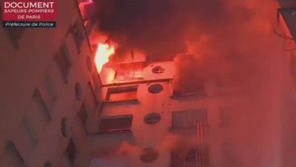 Paris : au moins 8 morts dans un incendie meurtrier impressionnant