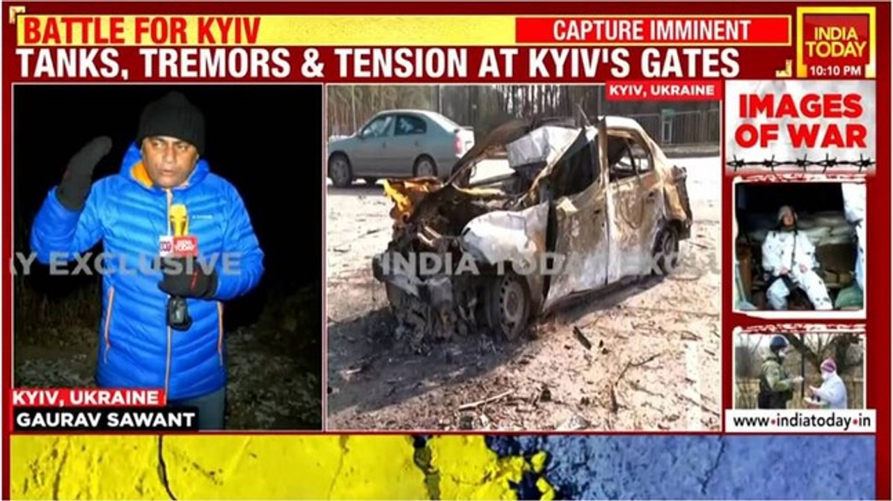 Russian troops advance towards Kyiv; Ukrainian soldiers build trenches to stall attack and more