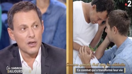 Marc-Olivier Fogiel ému sur le plateau de Canal+