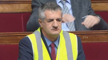 VIDEO - Jean Lassalle porte un gilet jaune à l'Assemblée Nationale et provoque une interruption de séance