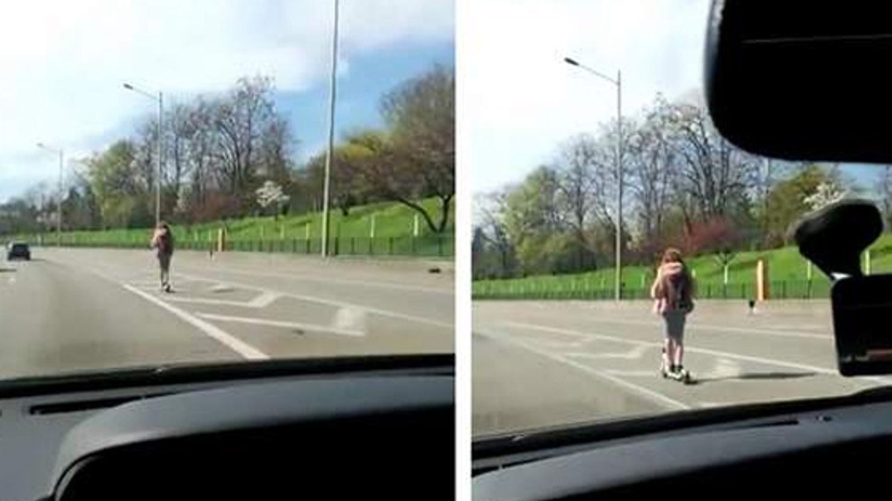 Insolite : Une femme filmée en trottinette électrique sur le périphérique parisien