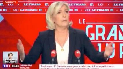"Les migrants, c'est comme les éoliennes" : la phrase polémique de Marine Le Pen sur LCI (VIDEO)