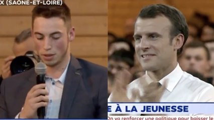 Grand Débat : le discours poignant d'un étudiant dyslexique qui a ému Emmanuel Macron