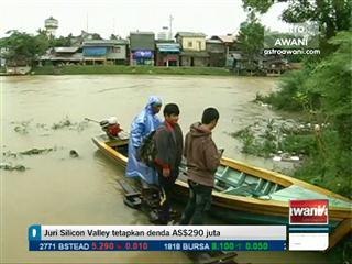 Paras air sungai di Kelantan semakin meningkat