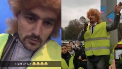 Gilets jaunes : un sosie de Jeff Tuche s'improvise porte-parole du mouvement et fait beaucoup rire les internautes