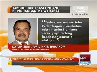 Terlalu taksub hak asasi undang kepincangan masyarakat