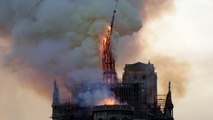 Notre-Dame : Les images horribles de la flèche de Notre-Dame de Paris qui s'effondre