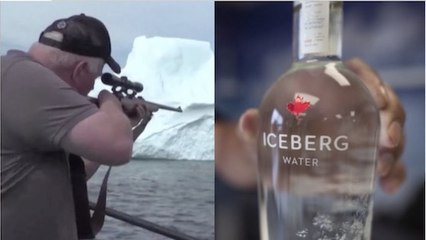 De l'eau d'Iceberg vendue 50 euros la bouteille, la nouvelle tendance qui choque (VIDEO)
