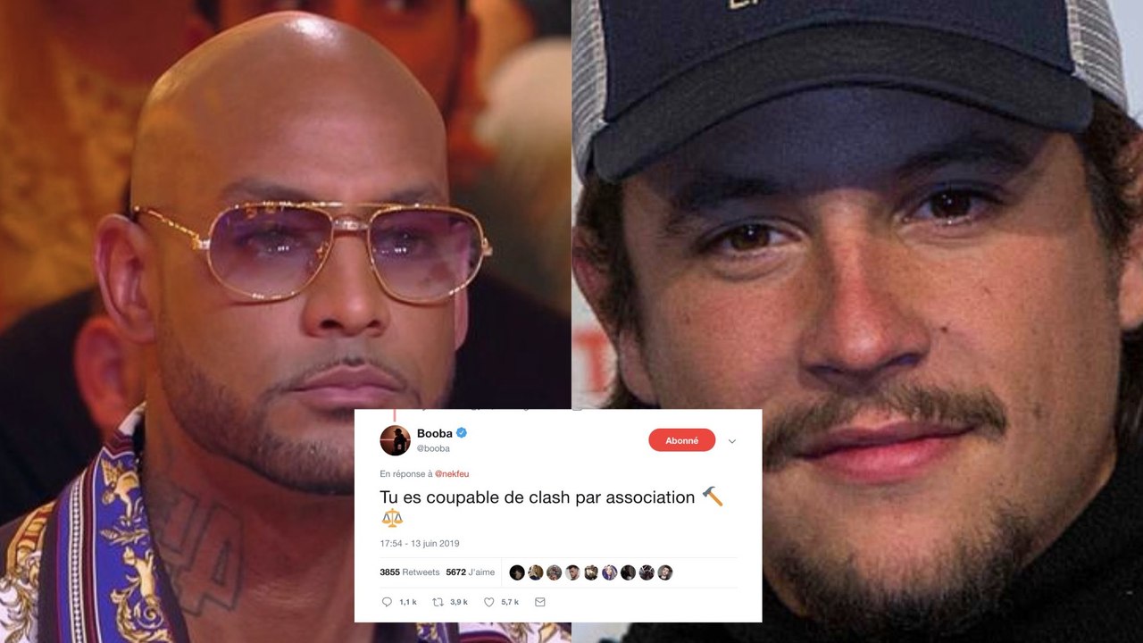 Booba s'en prend à Nekfeu sur les réseaux sociaux et accuse le rappeur d'être "coupable de clash par association"